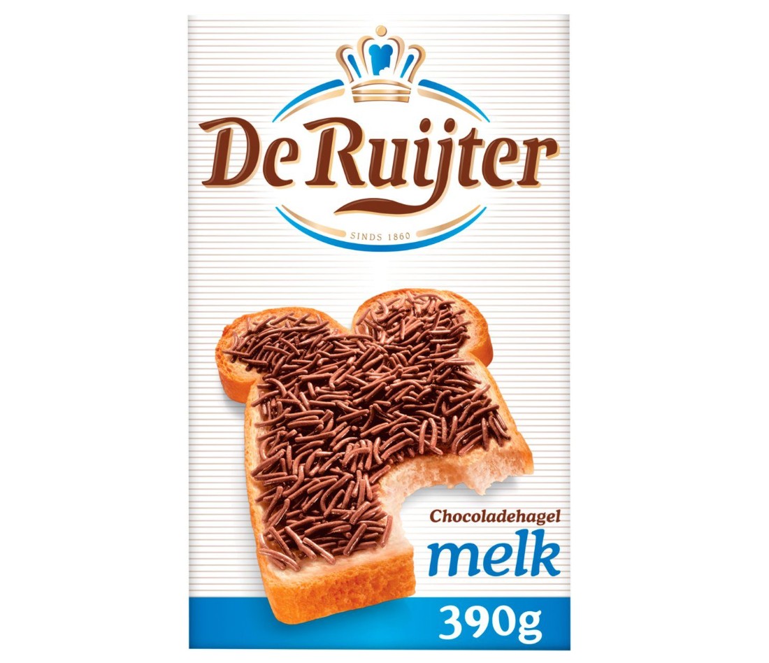 De Ruyter Chocolade Hagel Melk 390gr